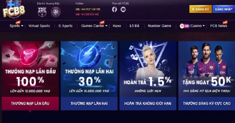 Nạp tiền FC88 nhận ngay khuyến mãi khủng