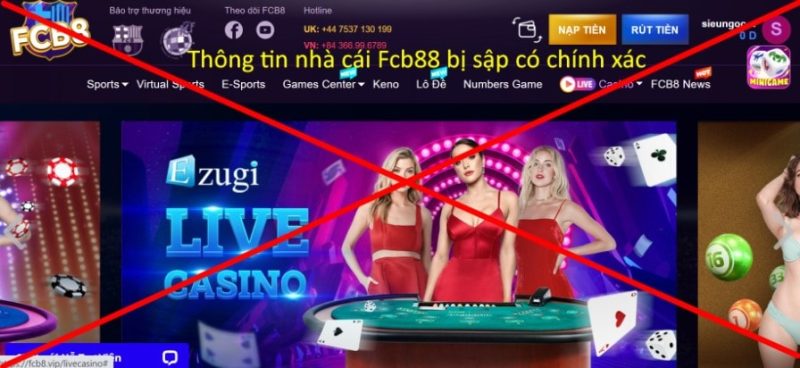 Xác thực tin đồn nhà cái FCB8 bị sập