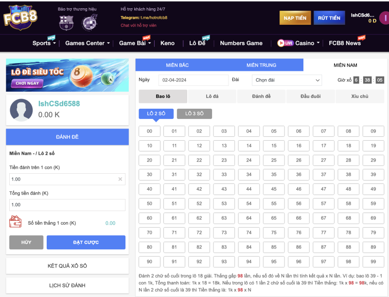 Lô đề 3 miền Bắc - Trung - Nam